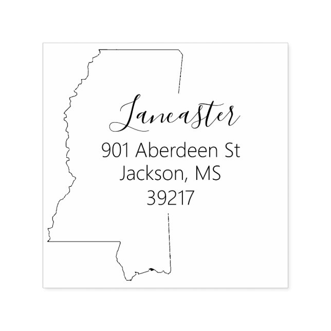 MS | State of Mississippi Return Address Stamp (Design)