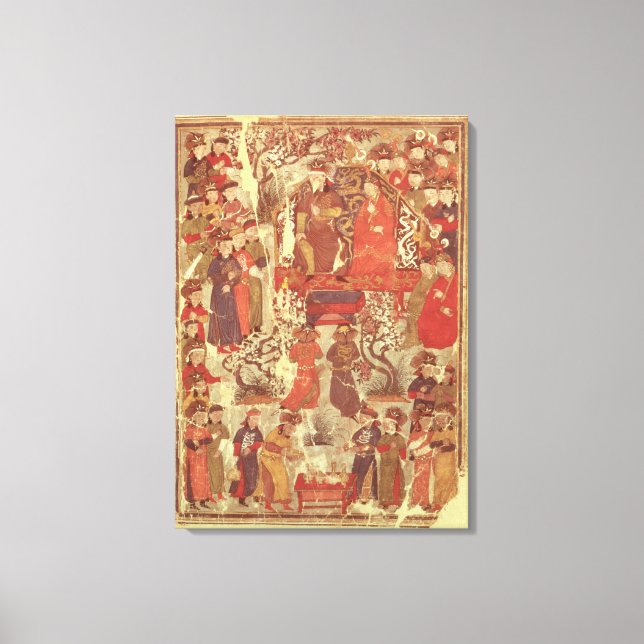 Ms. Supp. Pers.Genghis Khan and his wife Canvas Print (Front)