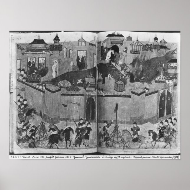 Ms Suppl PersanMongols under the leadership Poster (Front)