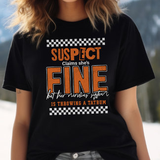 MS warrio support gift, suspect funny spoonie Tee, Tri-Blend Shirt