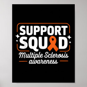Ms Warrior Ms Support Squad Multiple Sclerosis Awa Poster