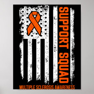 MS Warrior MS Support Squad Multiple Sclerosis Poster