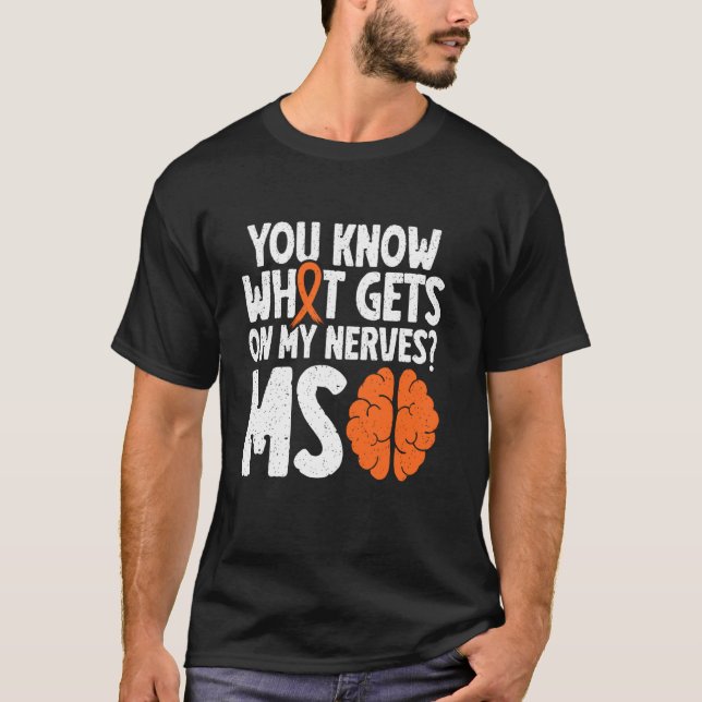 MS Warrior Multiple Sclerosis Awareness T-Shirt (Front)