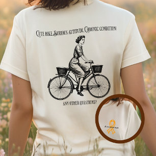 MS warrior, multiple sclerosis bike lover gift, Tri-Blend Shirt