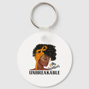 Ms Warrior Unbreakable Black Woman Crps Awareness  Key Ring