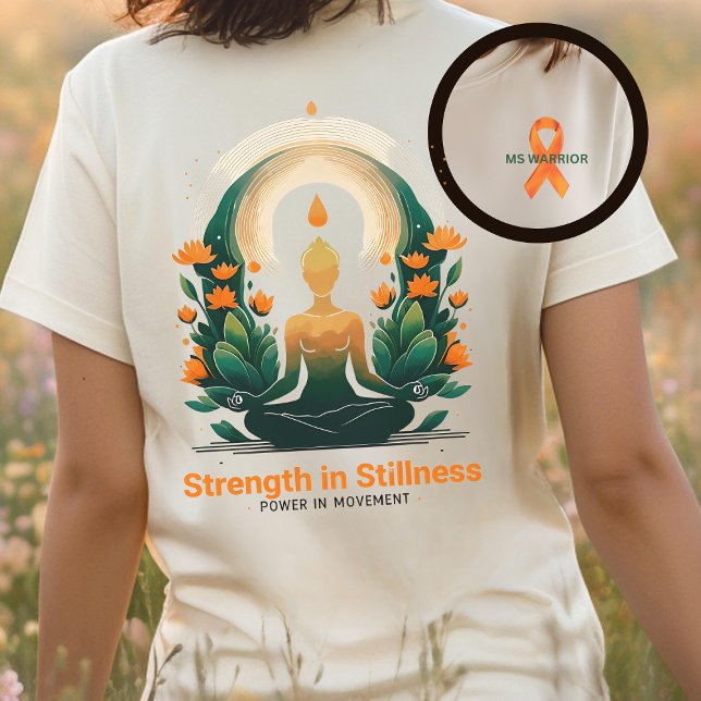 MS warrior, yoga lover, Multiple Sclerosis support Tri-Blend Shirt (Creator Uploaded)