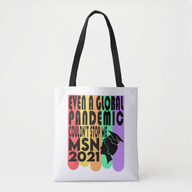 MSN Masters Science Nursing Nurse Graduation Gift  Tote Bag (Front)