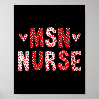 Msn Nurse Funny Student Master Of Science In Poster