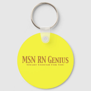 MSN RN Genius Gifts Key Ring