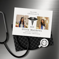 MSN Two Photo Nursing White Black Insignia