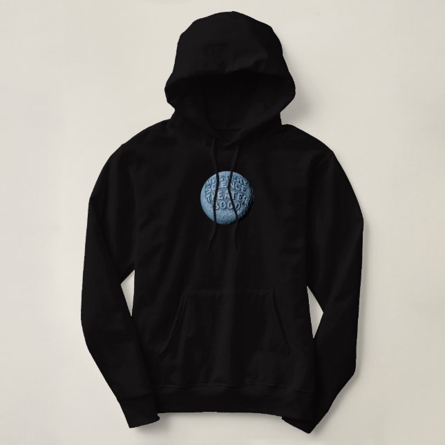 MST3K Moon Hoodie (Black) (Design Front)
