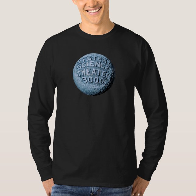 MST3K Moon Long Sleeve T-Shirt (Black) (Front)