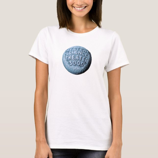 MST3K Moon Long Sleeve T-Shirt (White) (Front)