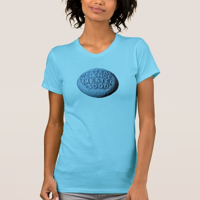 MST3K Moon T-Shirt (Light Aqua) (Front)