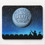 MST3K Mouse Pad<br><div class="desc">You’re a person who keeps circulating the tapes, and you’re a person who still likes to use a mouse pad. We understand, so we designed this one just for you! With the sleek moon logo and instantly-recognisable silhouette, this item will cut down on your screen time by making you want...</div>