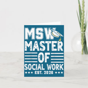 Msw Est Masters Social Work Card