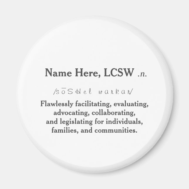 MSW/LCSW/LCPC Magnets (Front)