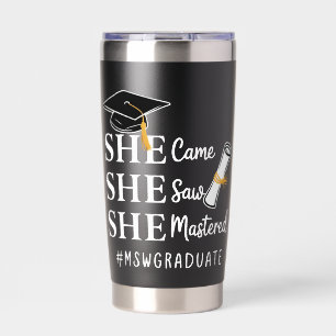 MSW Master’s Degree Master of Social Work Graduate Insulated Tumbler