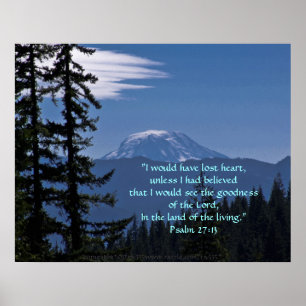 Mt. Adams Print w/Scripture Verse