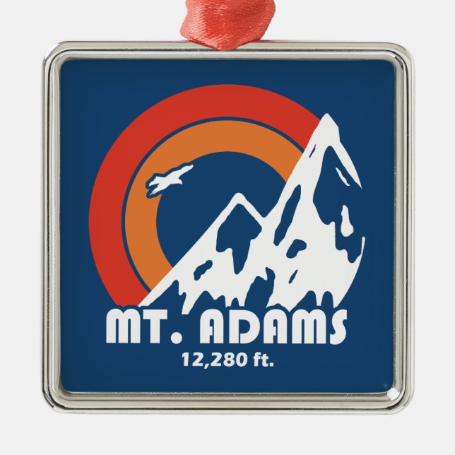 Mt. Adams Sun Eagle Metal Tree Decoration (Front)