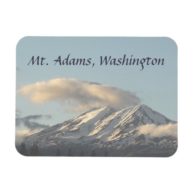 Mt. Adams, Washington  with Cloud Photo Magnet (Horizontal)