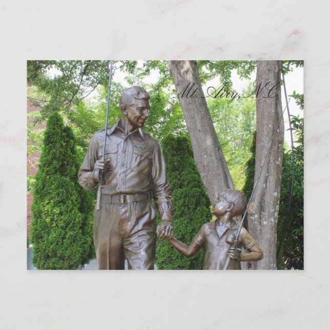 Mt Airy North Carolina Mayberry Postcard (Front)