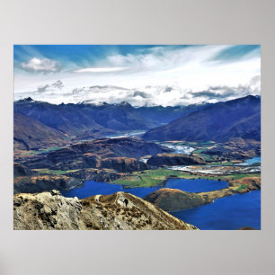 Mt. Aspiring from Roy's Peak Poster