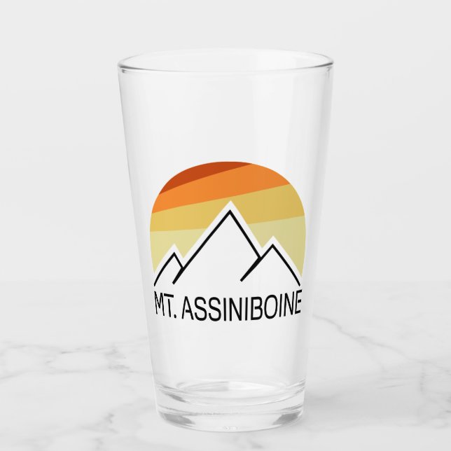 Mt. Assiniboine Retro Glass (Front)