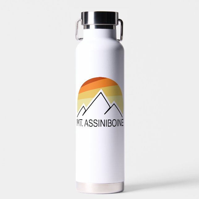 Mt. Assiniboine Retro Water Bottle (Front)