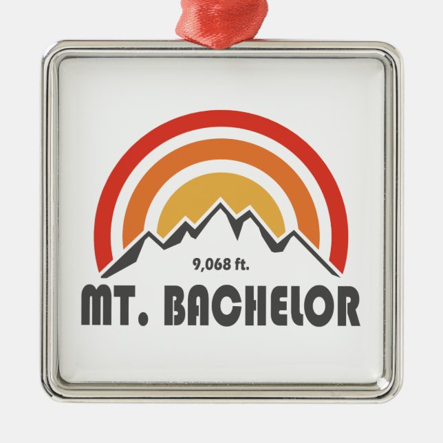 Mt. Bachelor Metal Tree Decoration (Front)