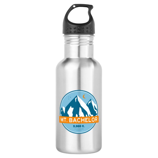 Mt. Bachelor Oregon Stars Moon 532 Ml Water Bottle (Front)