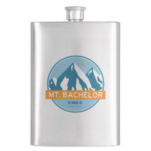 Mt. Bachelor Oregon Stars Moon Hip Flask