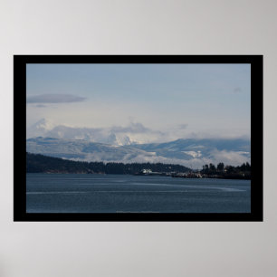 Mt. Baker, Guemes Island, and Rosario Strait Poster