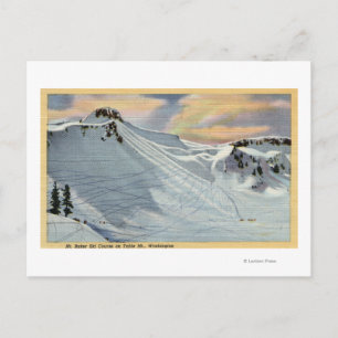 Mt. Baker, Washington - View of Mt. Baker Ski Postcard