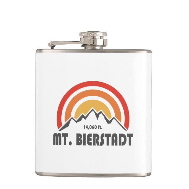 Mt. Bierstadt Hip Flask (Front)