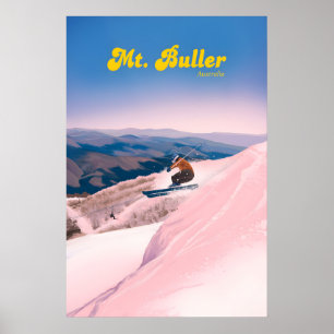 Mt Buller Australia Ski Resort Travel Poster