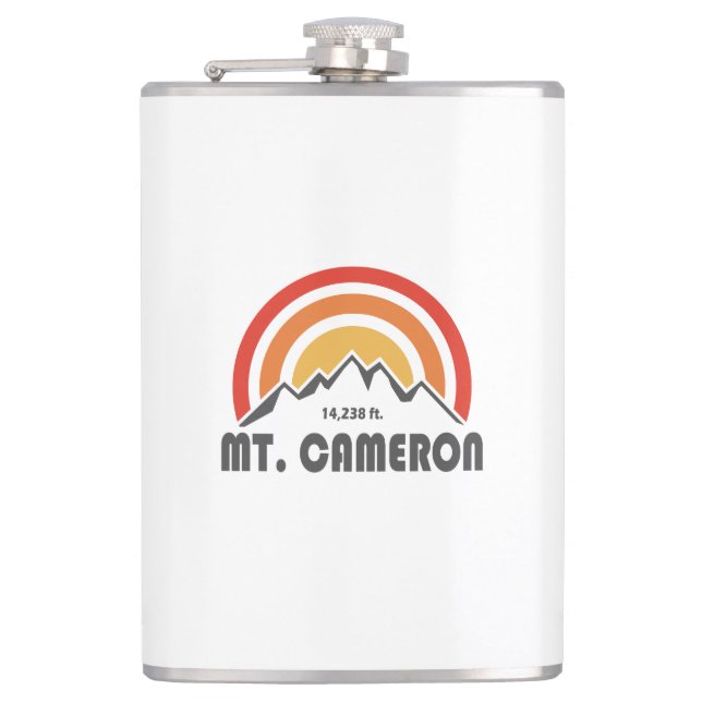 Mt. Cameron Hip Flask (Front)