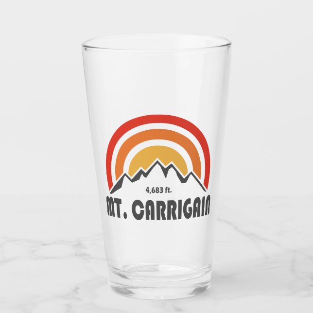 Mt. Carrigain New Hampshire Glass (Front)