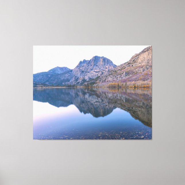Mt Carson and Silver Lake Canvas Print (Front)