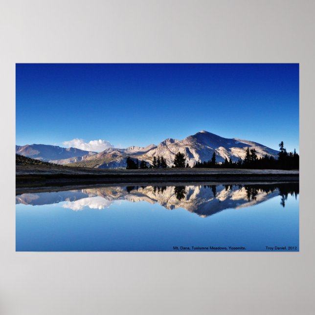 Mt. Dana, Tuolumne Meadows, Yosemite, CA. Poster (Front)