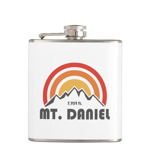 Mt. Daniel Washington Hip Flask (Front)