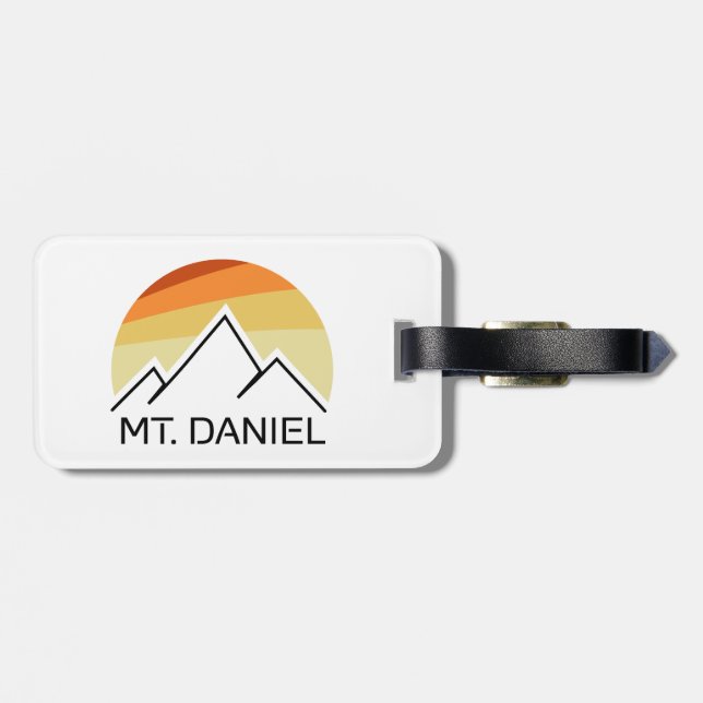 Mt. Daniel Washington Retro Luggage Tag (Back Horizontal)