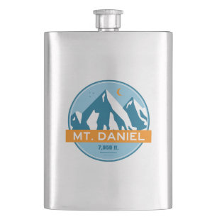 Mt. Daniel Washington Stars Moon Hip Flask