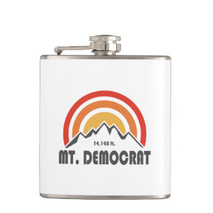 Mt. Democrat Hip Flask