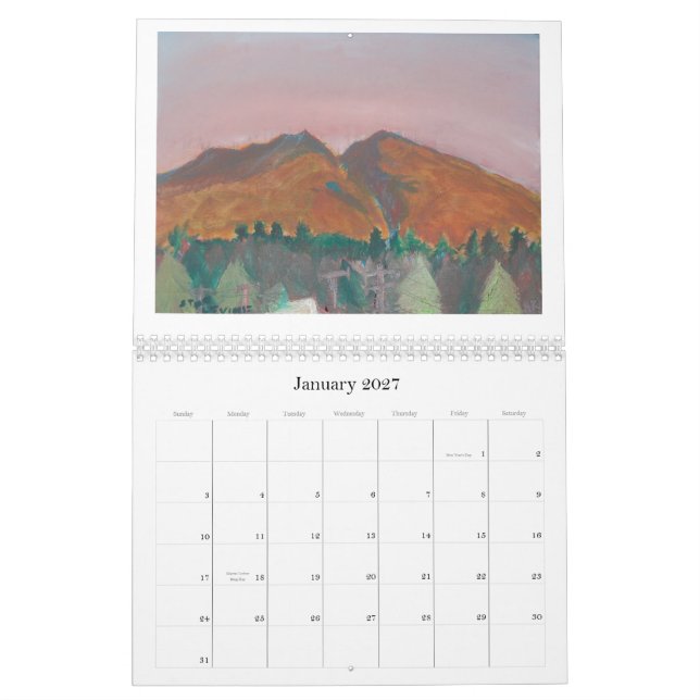 Mt.Diablo Paintings by Stan Levine 2010 Calendar (Jan 2027)