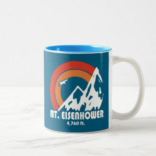 Mt. Eisenhower New Hampshire Sun Eagle Two-Tone Coffee Mug