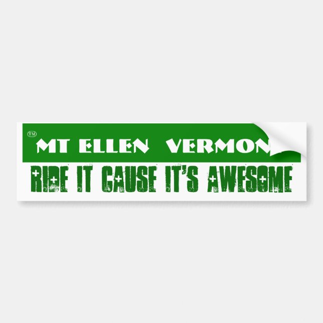 Mt Ellen 2 Bumper Sticker (Front)