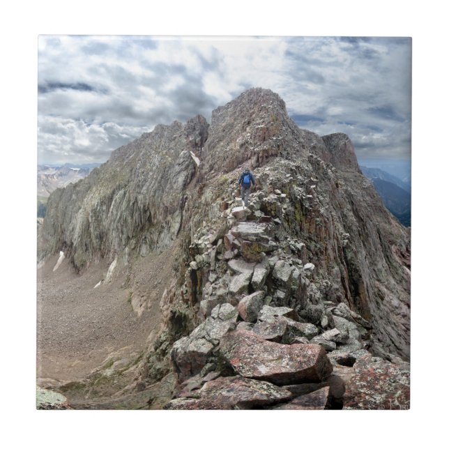 Mt Eolus Catwalk - Chicago Basin - Colorado Tile (Front)