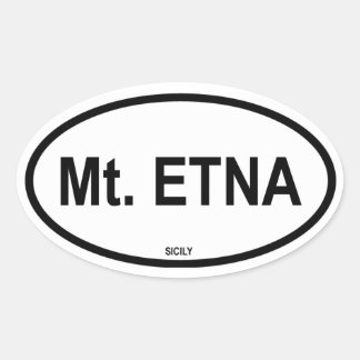 Mt. ETNA Oval Sticker