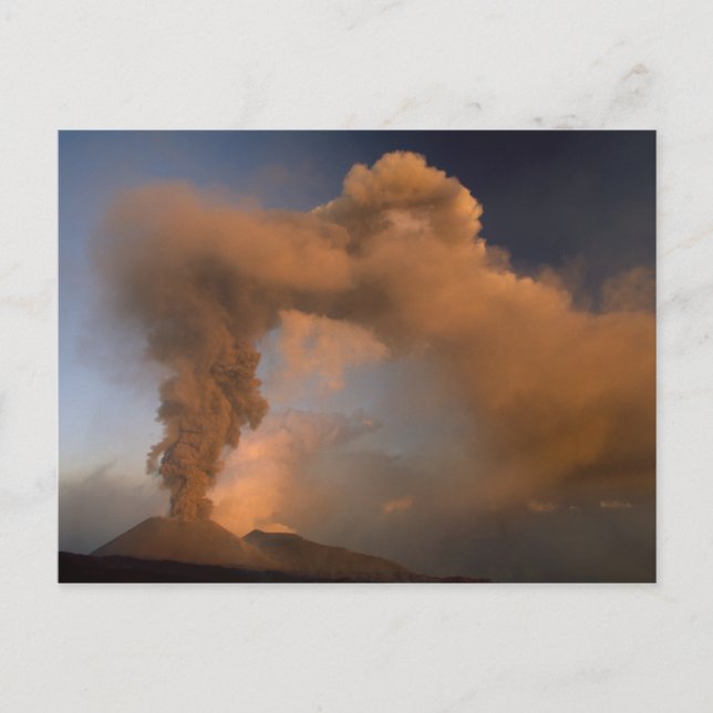 Mt. Etna summit vent, Sicily, Italy Postcard (Front)